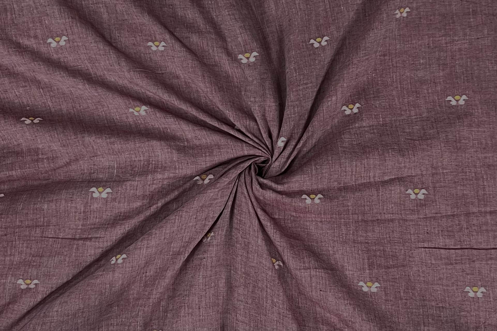 Pre-Cut 1.40m Authentic HandLoom Woven Design Flowy Soft Cotton Fabric ...