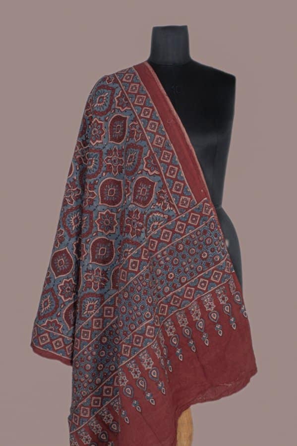 Multicolor Abstract Printed Pure Cotton Dupatta