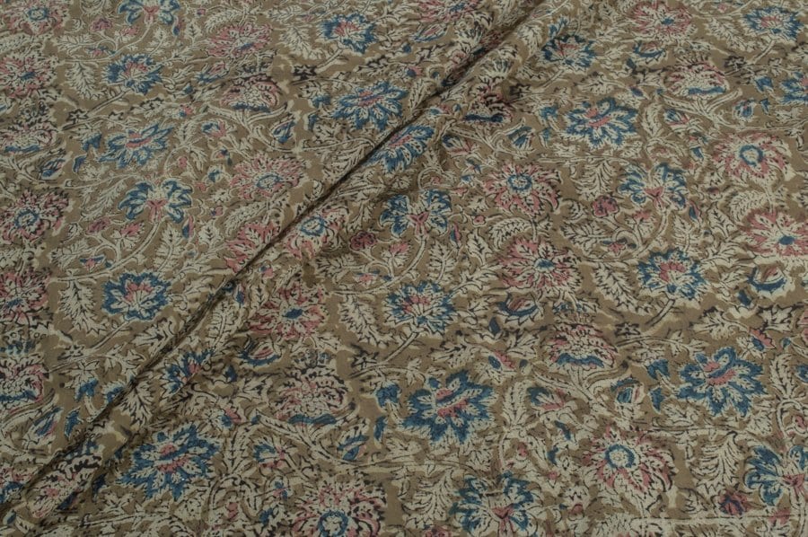 Kalamkaari Premium Cotton Handblock Printed Fabric AvagataSara