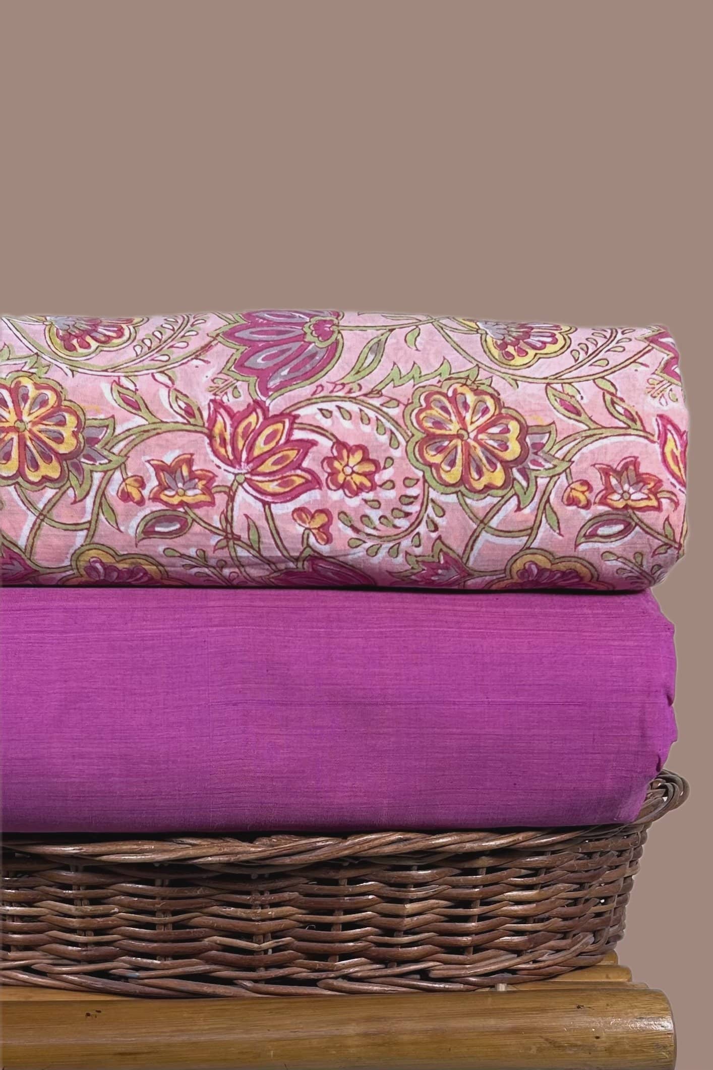 2pc Mul Soft Cotton Top With Mangalgiri Bottom Fabric Set AvagataSara