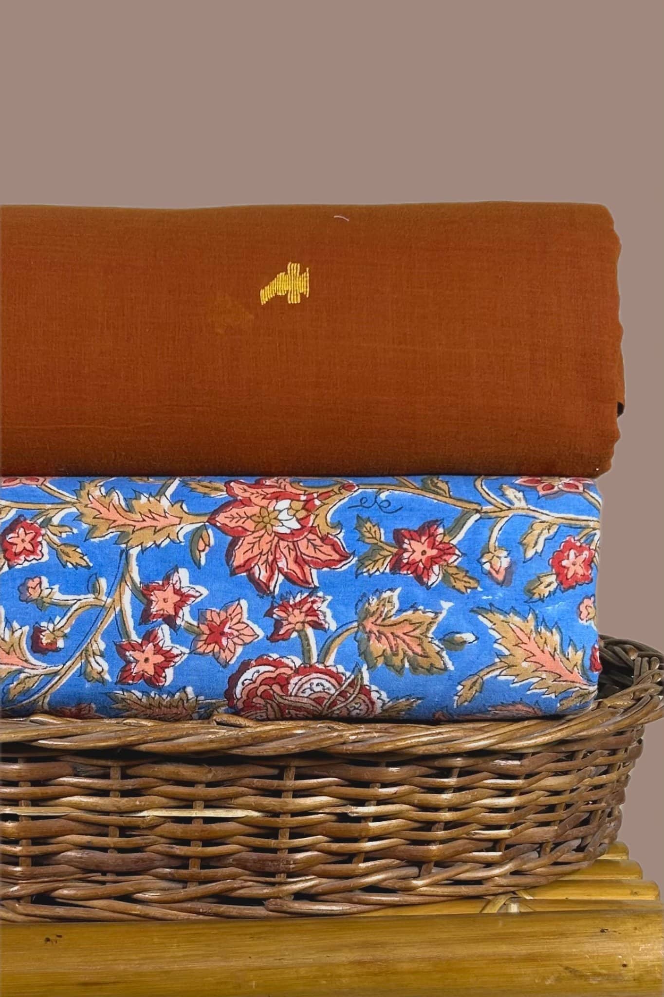 2pc Handloom Top And Pure Soft Cotton Bottom Fabric Set AvagataSara